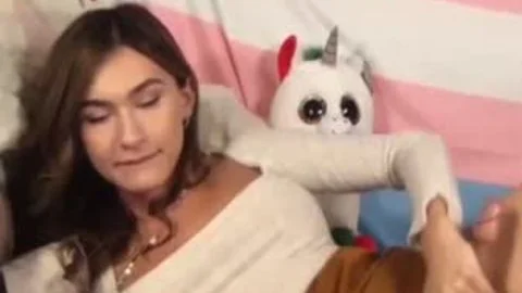 delicious young brunette hair ladyboy Jerks hirsute large 10-Pounder