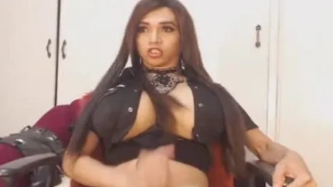 biggest mangos ladyboy Jerks Off Her large shlong