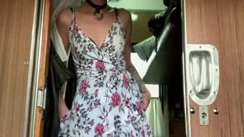 t-girl pounded Girlfriend In The educate whilst No One Sees