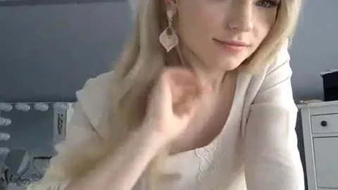 yummy blond lady-man Handles A ass-plug toy, Live