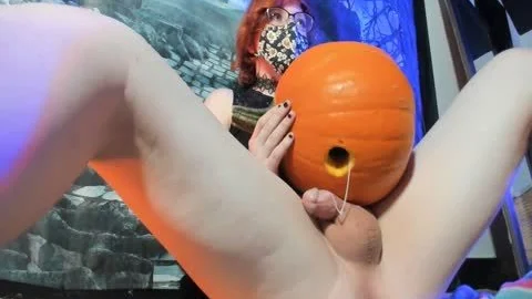 Worst Halloween special Ever: Trans beauty pounds A Pumpkin