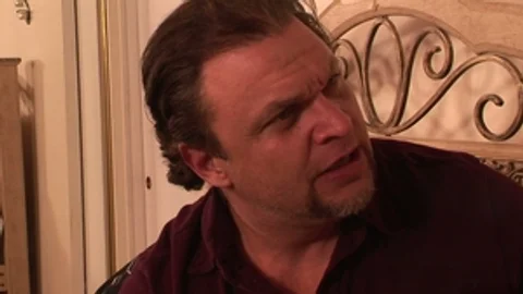 Devil's Film: Blonde Tranny Rides on Big Black Cock