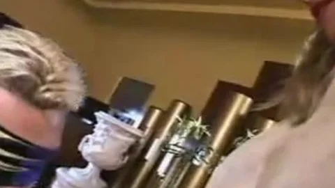 mature tranny & her Blindfolded lover