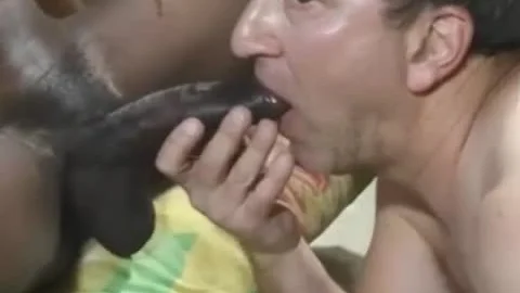 old dude likes ebon penis