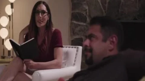 horny TS Melanie Brooks Let guy Enjoys engulfing Her Hard Shecock