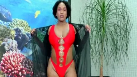 TS Granny Adrieli Pinheiro Self Sucks Her giant Horse jock