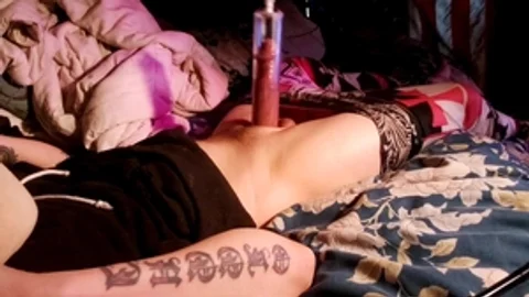 BWC penis Pumping Tiffany Ciskiss Nightly big penis Routine # 2