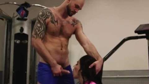 Tall chap Licks And bangs The wazoo Of Super gorgeous TS In Gym