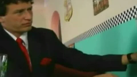 Transexual Waitress bangs A Customer