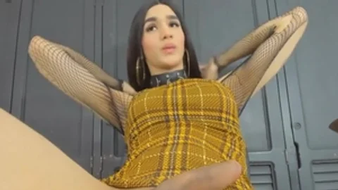 tasty latina In underware Faps Her Girlcock