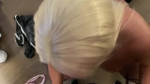 blond TS BBW fucking A Nerd