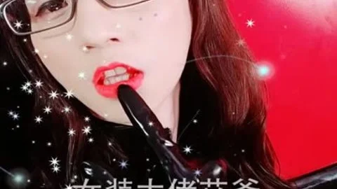 lusty teen Abbykitty bonks Herself With A Dog fake penis - 高颜值TS女装大佬长腿主播艾爷假狗屌插菊