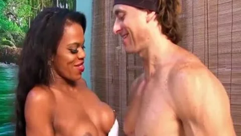 ebon shelady Lavinia Magalhaes And A Whate twink nail Each Other Up The wazoo