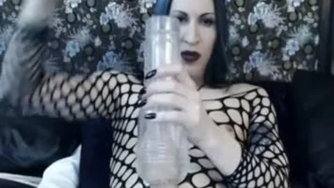 giant rod Gothic tgirl Cums