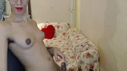 appealing amateur shemale Flirt Wearing Glasses